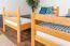 Etagenbett für Kinder 90 x 190 cm | Massivholz: Buche | Natur Lackiert | umbaubar in 2 Einzelbetten | inkl. Rollroste Abbildung