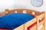 90 x 200 cm Etagenbett mit Stauraum / 2 Schubladen für Jugendliche Massivholz: Buche | Natur Lackiert | umbaubar in 2 Einzelbetten | Premium-Qualität | inkl. Rollroste Abbildung