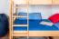 90 x 200 cm Etagenbett mit Stauraum / 2 Schubladen für Jugendliche Massivholz: Buche | Natur Lackiert | umbaubar in 2 Einzelbetten | Premium-Qualität | inkl. Rollroste Abbildung