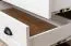Kleiderschrank | 4 Drehtüren | Keine Schublade | 10 Fächer | mit Kleiderstange | 171 cm breit | Farbe: Weiß Abbildung