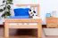 Kinderbett 90 x 190 cm | Massivholz: Buche | Natur Abbildung