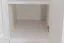 Kleiderschrank | 3 Drehtüren | 2 Schubladen | 4 Fächer | mit Kleiderstange | 133 cm breit | Massivholz | Farbe: Weiß Abbildung