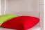 Etagenbett + Ausziehbett für Jugendliche 90 x 200 cm | Massivholz: Buche | Weiß Lackiert | inkl. Bettkasten | umbaubar in 2 Einzelbetten | inkl. Rollroste Abbildung