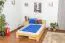 Kinderbett 120 x 200 cm | Massivholz: Kiefer | Natur Lackiert | inkl. Rollrost Abbildung