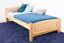 Kinderbett 90 x 200 cm | Massivholz: Buche | Natur Lackiert Abbildung