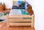 Kinderbett 90 x 200 cm | Massivholz: Buche | Natur Lackiert Abbildung