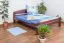 Holzbett Bettgestell Buche 160 x 200 cm Dunkelbraun Abbildung