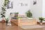 Buche Schubladenbett 140 x 200 cm Natur Abbildung