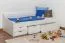 Kiefer Bett 90 x 200 cm Weiß Abbildung