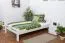 Buche Massivholzbett 120 x 200 cm Weiß Abbildung