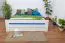 Bett Buche 180 x 200 cm Weiß Abbildung