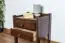 Nachtkommode Nuss 185x40x33 (HxBxT) Kiefer massiv Abbildung