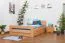 Bettgestell Buche 140 x 200 cm Natur Abbildung