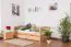Stauraumbett Bettgestell Buche 90 x 200 cm Natur Abbildung