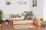 Bettgestell mit Schubladen Buche 90 x 200 cm Natur Abbildung