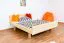 Bett Buche massiv 160 x 200 cm Natur Abbildung