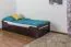 Stauraumbett Buche 90 x 200 cm Schokobraun Abbildung
