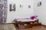 Buche Schubladenbett Bettgestell 90 x 200 cm Dunkelbraun Abbildung