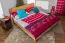 Holzbett 180 x 200 cm Kernbuche massiv geölt Abbildung