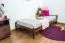 Kiefer Holzbett Bettgestell 90 x 200 cm Nuss Abbildung