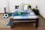 Bett 120 x 200 cm Buche massiv Schokobraun Abbildung