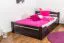 Holzbett Bettgestell Buche 140 x 200 cm Schokobraun Abbildung