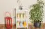 Regal, Küchenregal, Wohnzimmerregal, Bücherregal - 50 cm breit, Kiefer Holz-Massiv, Farbe: Weiß Abbildung