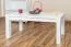 Couchtisch Kiefer Massivholz Farbe: Weiß 50x120x60 cm Abbildung