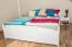 Kiefer Bett 180 x 200 cm Weiß Abbildung
