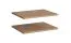 Holzeinlegeboden | 2er Set | Farbe: Eiche Puccini | Maße: 50 x 36 x 2 cm