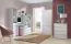 Jugendzimmer - Drehtürenschrank / Kleiderschrank Alard 01, Farbe: Weiß - Abmessungen: 195 x 80 x 52 cm (H x B x T)
