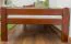 Kinderbett / Jugendbett "Easy Premium Line" K1/2n, Buche Vollholz massiv kirschrot lackiert - Liegefläche: 90 x 200 cm
