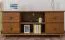 TV-Unterschrank Kiefer Vollholz massiv Eichefarben 002 - Abmessung 55 x 136 x 47 cm (H x B x T)