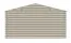 Gartenhaus Wiesenlust 01, 34 mm Blockbohlenhaus, Naturbelassen, Grundfläche 11,8 m², mit 1 Doppeltür und 2 Einzelfenstern, Satteldach