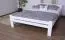 Doppelbett "Easy Premium Line" K4 in Überlänge, 160 x 220 cm Buche Vollholz massiv weiß lackiert