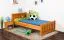 Kinderbett 100 x 200 cm | Massivholz: Kiefer | Erle Lackiert Abbildung