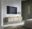 TV-Unterschrank Crewe 06, Farbe: Eukalyptus / Eiche - Abmessungen: 52 x 158 x 38 cm (H x B x T)