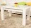 Couchtisch Kiefer massiv Vollholz weiß lackiert Junco 484 – Abmessung 90 x 60 x 50 cm (B x T x H)