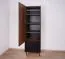 Schrank Mairenke 02, Farbe: Walnuss / Schwarz matt - Abmessungen: 191 x 59 x 55 cm (H x B x T)