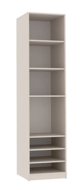 Offener Kleiderschrank | Regal | Cabecao 05 | Kaschmir | 7 Fächer | 206 x 50 x 51 cm | ausreichend Platz | schlichtes Design | eckig | Einfarbig