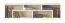 Hängeregal Namur 15, Farbe: Beige - Abmessungen: 30 x 125 x 30 cm (H x B x T)