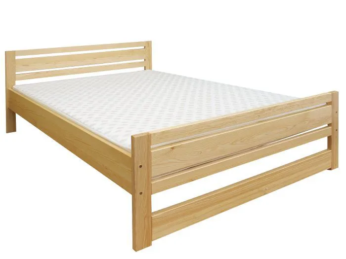 Jugendbett Kiefer massiv Vollholz natur 71, inkl. Lattenrost - Abmessung 160 x 200 cm