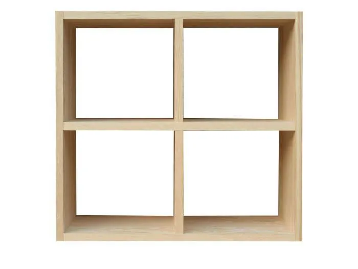 Bücherregal - 64 cm breit, Kiefer Holz-Massiv, Farbe: Natur Abbildung