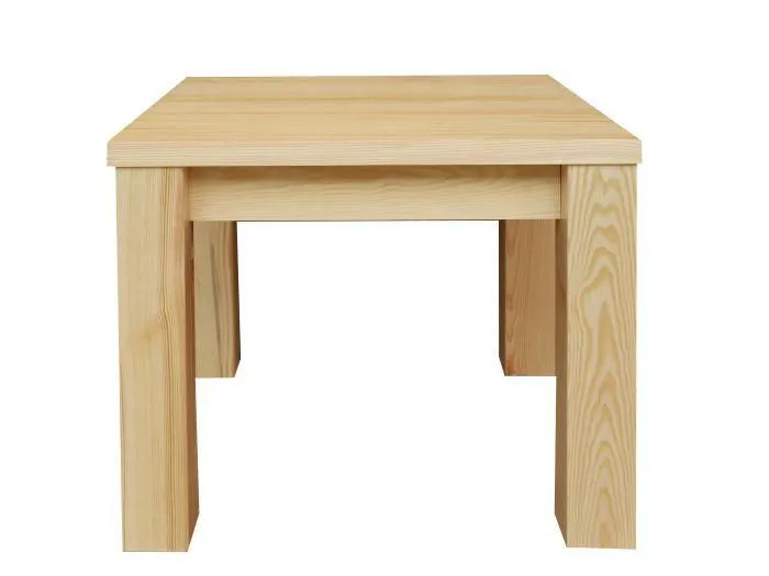 Clubtisch Couchtisch Wohnzimmertisch Kiefer Massivholz Farbe: Natur 50x60x60 cm Abbildung