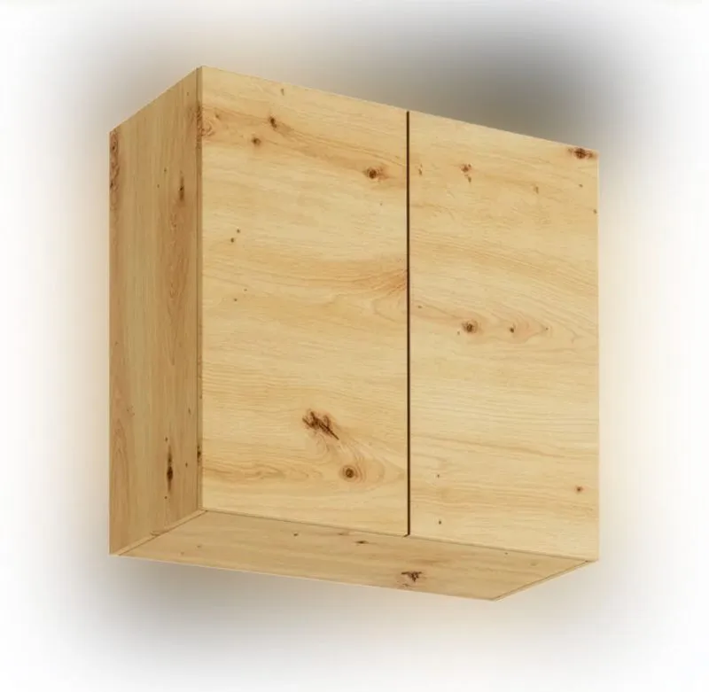 Hängeschrank | Matterhorn 05 | grifflose Front | Push-to-Open | 2 Türen | Artisan-Eiche | 80 x 31,3 x 72 | 2 Fächer | für Küchen