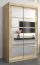 Schiebetürenschrank / Kleiderschrank Aizkorri 02B mit Spiegel, Farbe: Eiche Sonoma - Abmessungen: 200 x 120 x 62 cm (H x B x T)