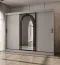 Schiebetürenschrank | Kaschmir | 10 Fächer | 2 Kleiderstangen | 250 x 62 x 200 cm | Kleiderschrank | Spiegeltür | hochwertig Verarbeitet | modernes Design
