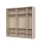 Fünftüriger Kleiderschrank mit genügend Stauraum Neiafu 13, Farbe: Kaschmir, verstellbare Füße, Soft-Close-Funktion, Maße: 224 x 227 x 56 cm