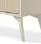 Sideboard mit drei Schubladen Crewe 09, Farbe: Beige / Eiche - Abmessungen: 80 x 158 x 38 cm (H x B x T)