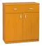 Kommode Kebumen 26, Farbe: Erle - Abmessungen: 90 x 80 x 40 cm (H x B x T)